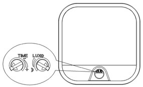 Top Light - Aplică LED de exterior cu senzor BARI, 20W/230V, IP65