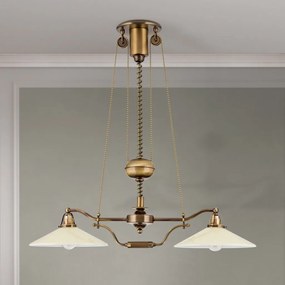 Lustra realizata manual design rustic ARTDESIGN, patina/ champagne
