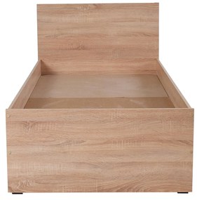Pat de o persoană 90 cm Krynalona 1 (cu somieră) (stejar sonoma). 1108499