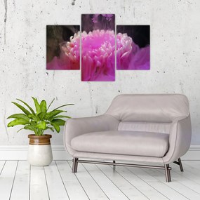 Tablou cu floare în fum roz (90x60 cm)