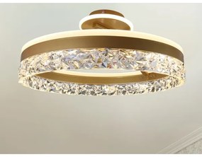 Lustră LED dimabilă aplicată Brilagi LED/86W/230V 3000-6500K auriu + telecomandă