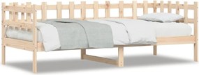 vidaXL Pat de zi fără saltea, 80x200 cm, lemn masiv pin