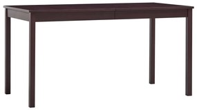 283383 vidaXL Set mobilier de bucătărie, 9 piese, maro închis, lemn de pin