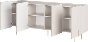 Comodă cu patru uși Malmi 200 cm - cașmir / picioare aurii