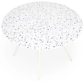 Masa rotunda Aramis terrazzo/alb ø120/h76 cm