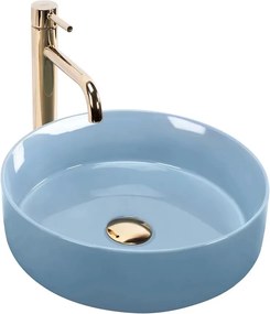 Lavoar pe blat Rea Sami rotund 36 cm albastru lucios