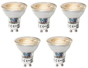Set 5 becuri GU10 dimbare LED lamp 3W 200 lm 2700K