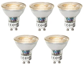 Set 5 becuri GU10 dimbare LED lamp 3W 200 lm 2700K