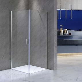Cabină de duș pătrată Monica MONICA90 cu ușă batantă, 90x90x190 cm