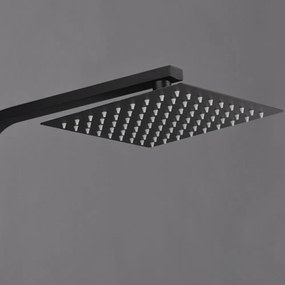 Set de duș Mazama Black cu baterie termostatică