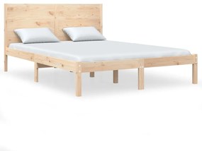 3104148 vidaXL Cadru de pat, 120x200 cm, lemn masiv de pin
