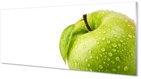 Tablouri acrilice Apple a picături de apă verde