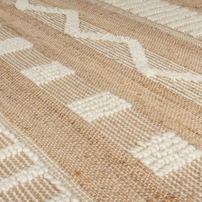 Covor din iută Flair Rugs Medina, 60 x 230 cm, bej