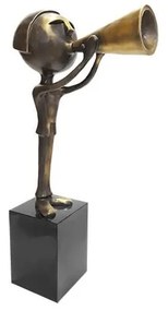 Statueta bronz masiv "Comunicare"