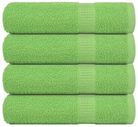 vidaXL Prosoape de duș 4 buc Verde măr 70x140 cm 360 g/m² 100% bumbac