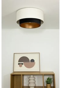 Plafonieră NATIA 1xE27/60W/230V alb/negru