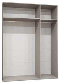 Dulap de haine 150 cm Borry 1 (Cașmir + Negru). 1125764