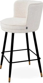 Scaun de bar pivotant design LUX Grenada Counter, Lyssa off-white