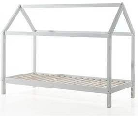 Pat pentru copii 90x200 cm alb cu formă de căsuță Dallas - Vipack