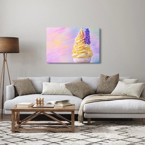 Tablou - Înghețată cu lavandă (90x60 cm)