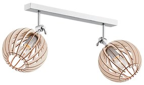 Plafoniera lemn design scandinav PORTORYKO 2 maro