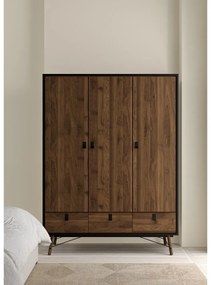 Șifonier Tvilum Ry, maro închis-negru