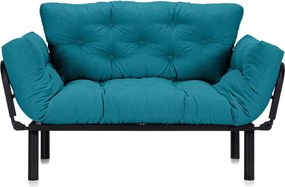 Canapea Extensibilă 2 locuri SUNNY, pentru terasă, 155x70x85 cm, Turcoaz-Enjoy