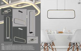 Lustra / Pendul LED design modern SILLA negru
