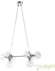Lustra, Pendul design modern, finisaj crom, diametru 32cm, Briella 2624 RX