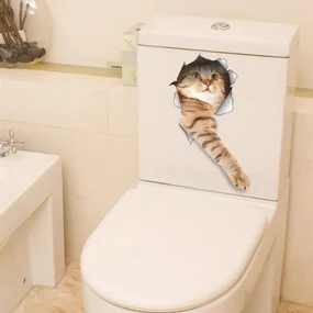 Sticker decorativ Here I am - Cat 23 x 36 cm