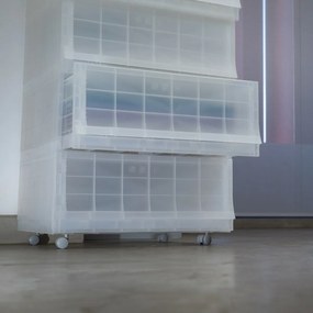 Cutie de depozitare modulară Wave Mist fără roți 54,6 x 43,4 x 22 cm, Larg - 1 sertar