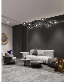 Lustră LED pe cablu NANCY Wofi 7014-1405 14xG9/3,5W/230V negru/crom