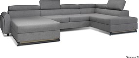 Colțar lemn masiv Formă U Extensibil Joy 370x190cm Personalizabil