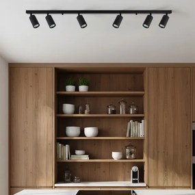 Brilagi - Plafonieră LED RGBW reglabilă SELE MODERN, 6x GU10, 6,5W, 230V, Wi-Fi, negru