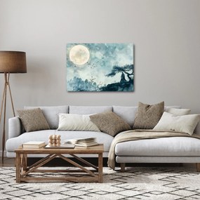 Tablou - Pictură cu lună plină (70x50 cm)