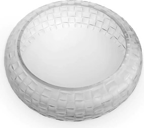 Vas decorativ design LUX realizat manual din sticla Varese frosted