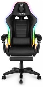 Scaun gaming HC-1039 LED RGB Black