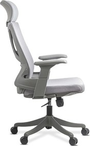 Scaun ergonomic din mesh cu suport lombar si tetiera SYYT 9514 gri