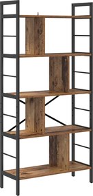 vidaXL Raft pentru cărți Lemn Vechi 75 x 30 x 156 cm Lemn compozit