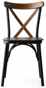 Set de scaune de sufragerie Ahsap Ekol Walnut, 4buc.