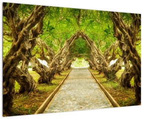 Tablou - Tunel viu din plumeria (90x60 cm)