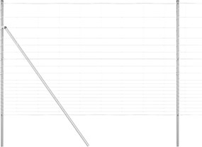 vidaXL Stâlp de gard. Galvanizat 25 x 1,6 m Oțel