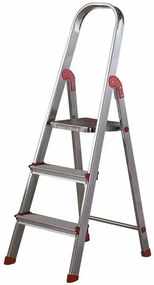 Scară din aluminiu pentru uz profesional Rolser Unica, 3 trepte, 3 trepte