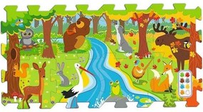 Puzzle spumă Trefl Pădure, 8 piese, 117 x 60 cm