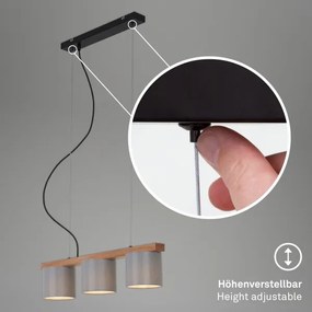 Lustră pe cablu RHON 3xE14/25W/230V Briloner
