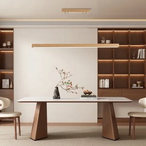 Brilagi - Lustru LED dimabil pe cablu OAK SMART LED/30W/230V Wi-Fi Tuya stejar+telecomandă