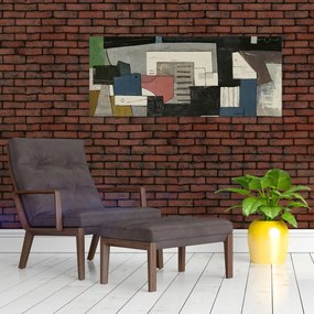 Tablou - Abstracție cubism (120x50 cm)