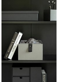 Cutii de depozitare gri 3 buc. din carton 20,5x29,5x14,5 cm Aston Paper Laminate – Bigso