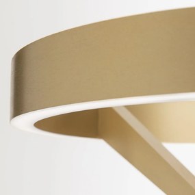 Lampadar LED circular iluminat sus si jos KOLK auriu periat