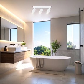 Spot pentru baie Brilagi SELE 3xGU10/30W/230V IP44 alb